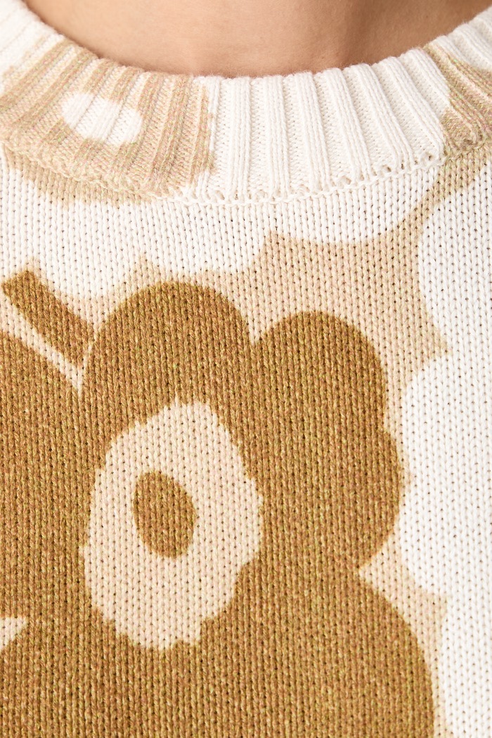 Pulover ženski bombažen Marimekko bež 096089