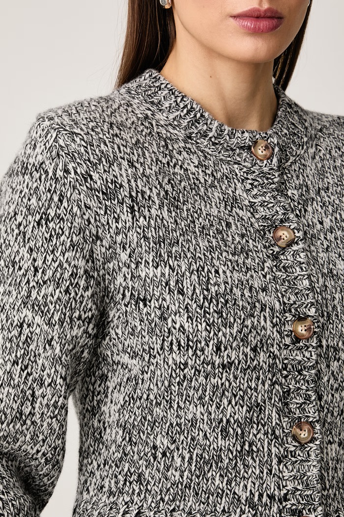 Cardigan elegante da donna in lana Marimekko 096086 grigio