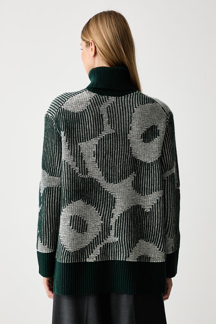Oblečenie Marimekko Rolák dámsky s vlnou 096076 zelená