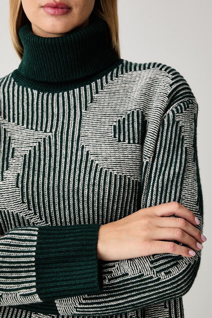 Rolák dámsky s vlnou Marimekko 096076 zelená