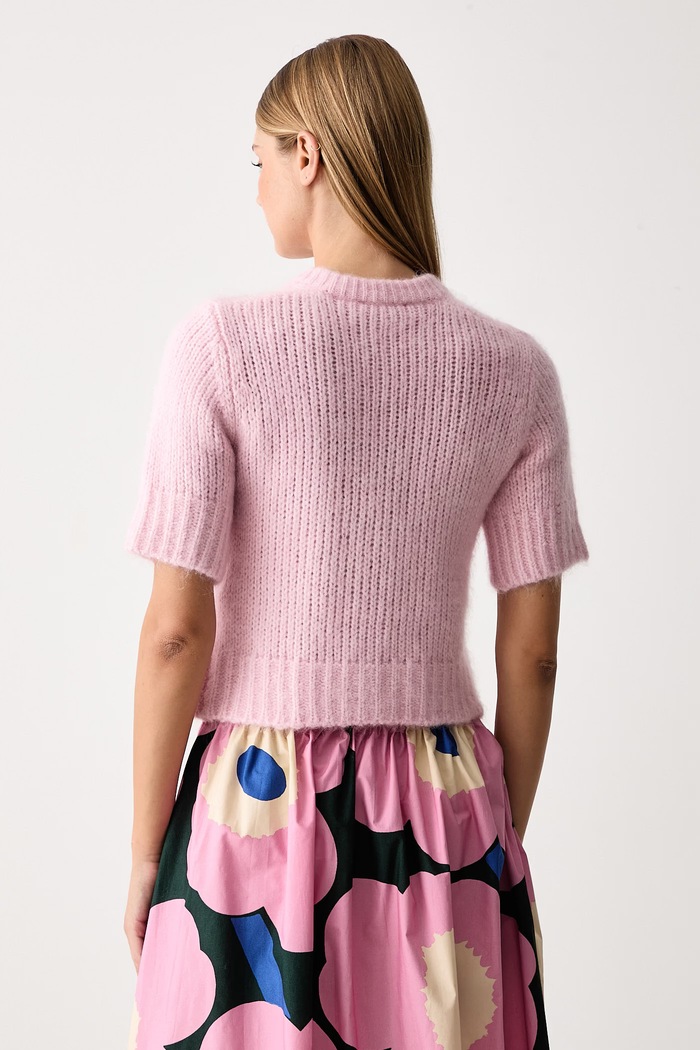 Дрехи Marimekko Жилетка дамска с вълна 096075 розов