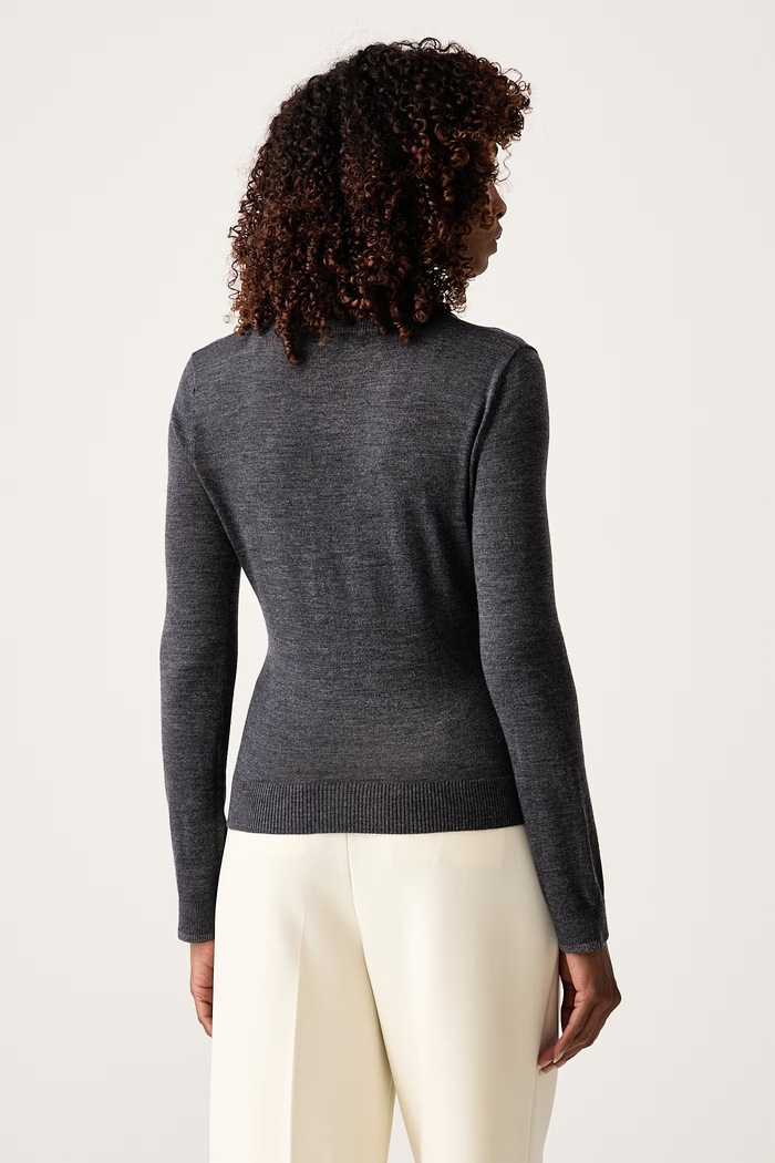 Odjeća Guess Pulover za žene od merino vune PRISCILLA W6BR81.Z1917 siva