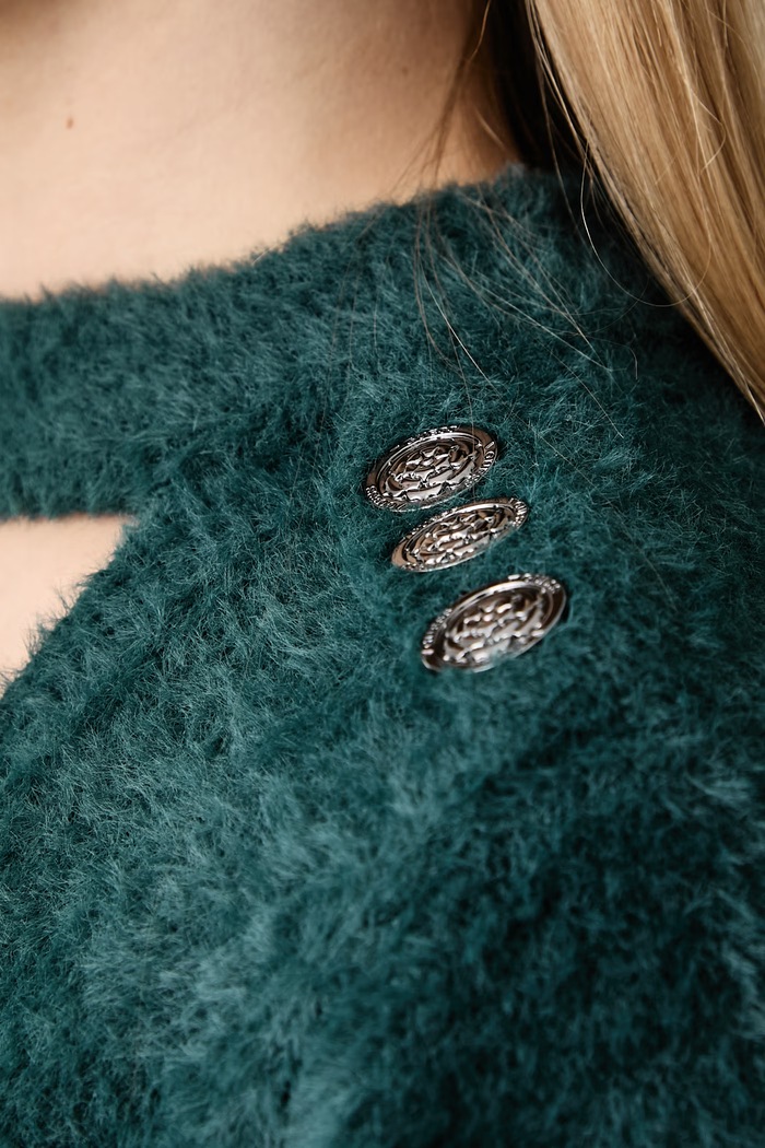 Pulover za žene JAYCEE Guess zelena W6BR74.Z1761