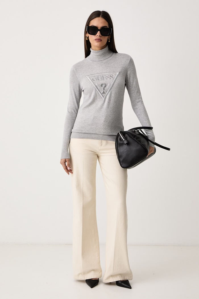 Guess Sweter damski z wiskozą HALLIE W6BR54.Z1455 szary AW26