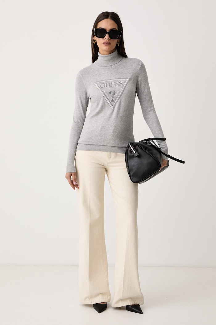 Guess Sweter damski z wiskozą HALLIE W6BR54.Z1455 szary AW26