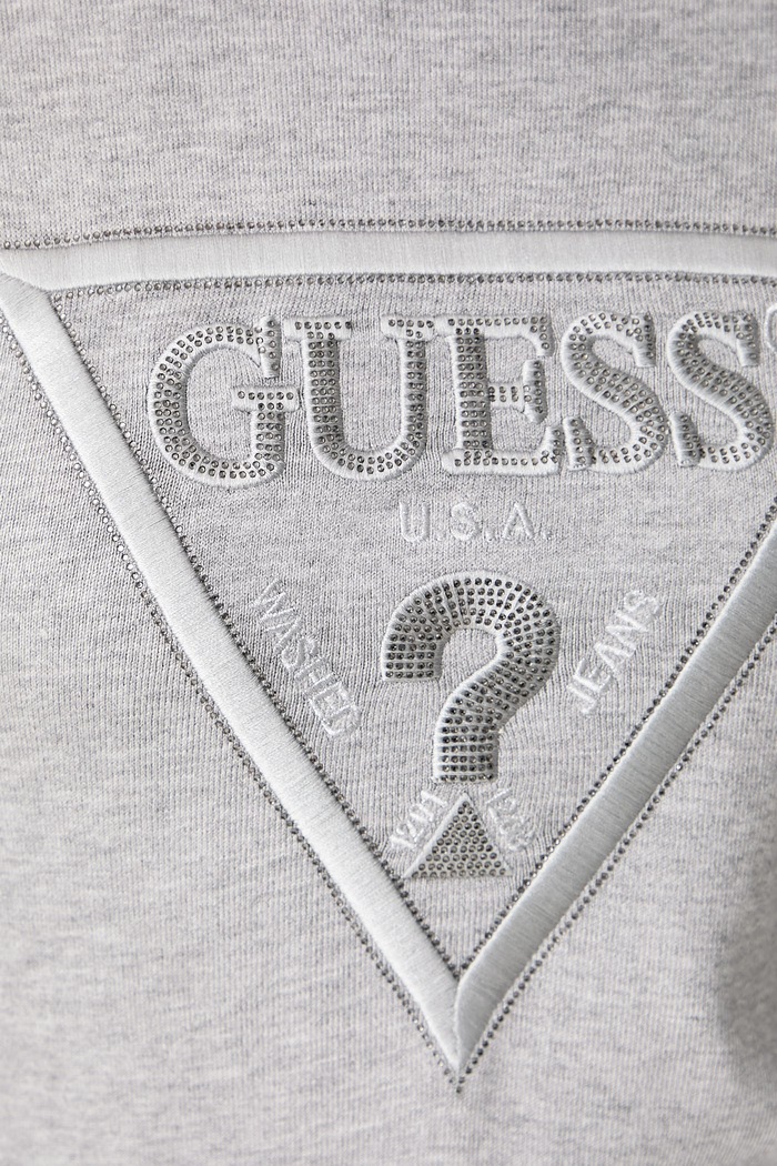 Sweter damski z wiskozą HALLIE Guess szary W6BR54.Z1455