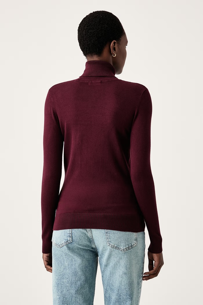 Odzież Guess Sweter damski z wiskozą HALLIE W6BR54.Z1455 bordowy