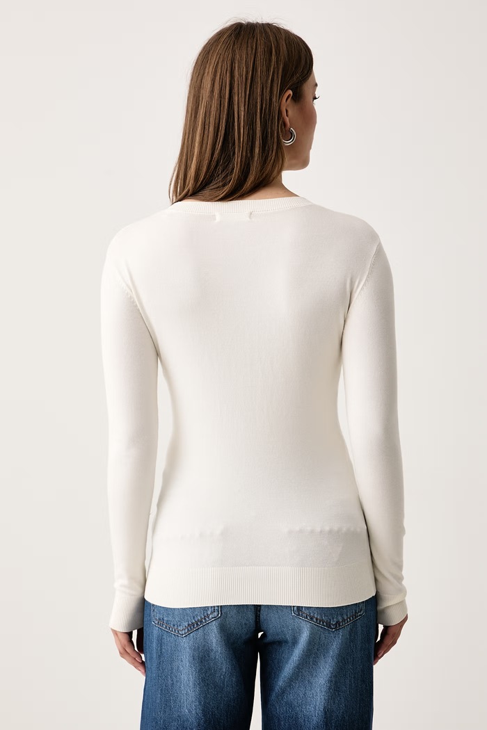 Odzież Guess Sweter damski z wiskozą GEORGIA W6BR53.Z1454 beżowy