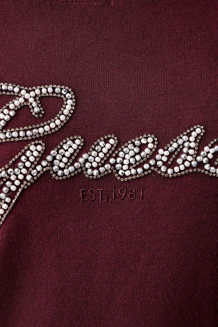 Sweter damski z wiskozą GEORGIA Guess bordowy W6BR53.Z1454