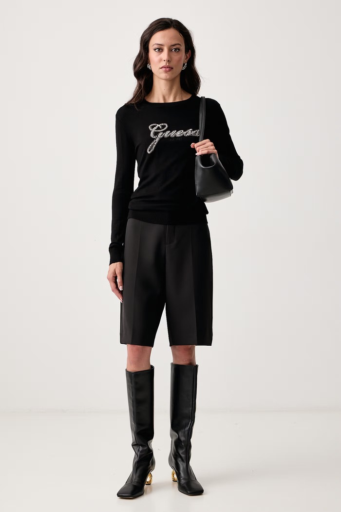 Guess Sweter damski z wiskozą GEORGIA W6BR53.Z1454 czarny AW26