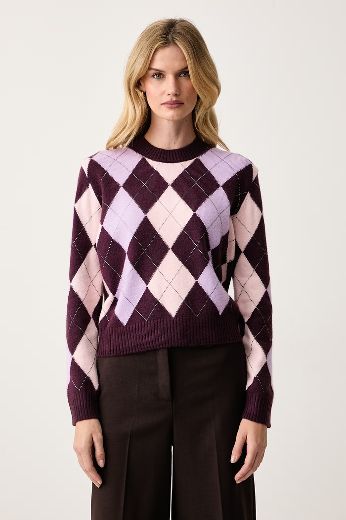 Guess Πουλόβερ γυναικείο GRACIE μπορντό W6BR48.Z1447