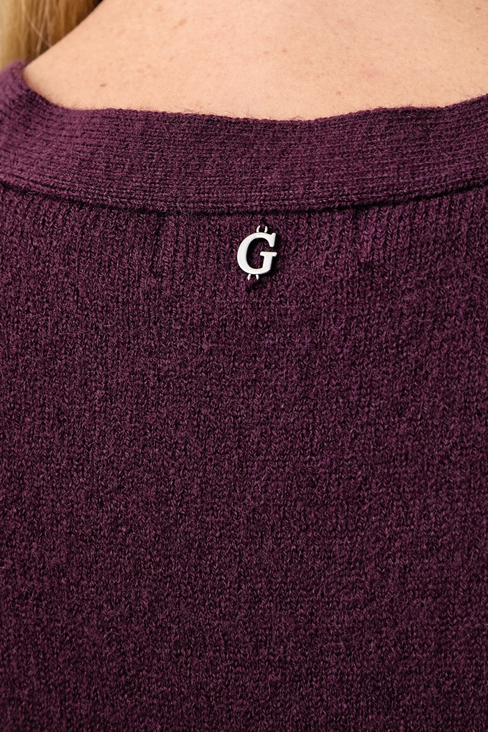 Kardigan damski GRACIE Guess fioletowy W6BR47.Z1446
