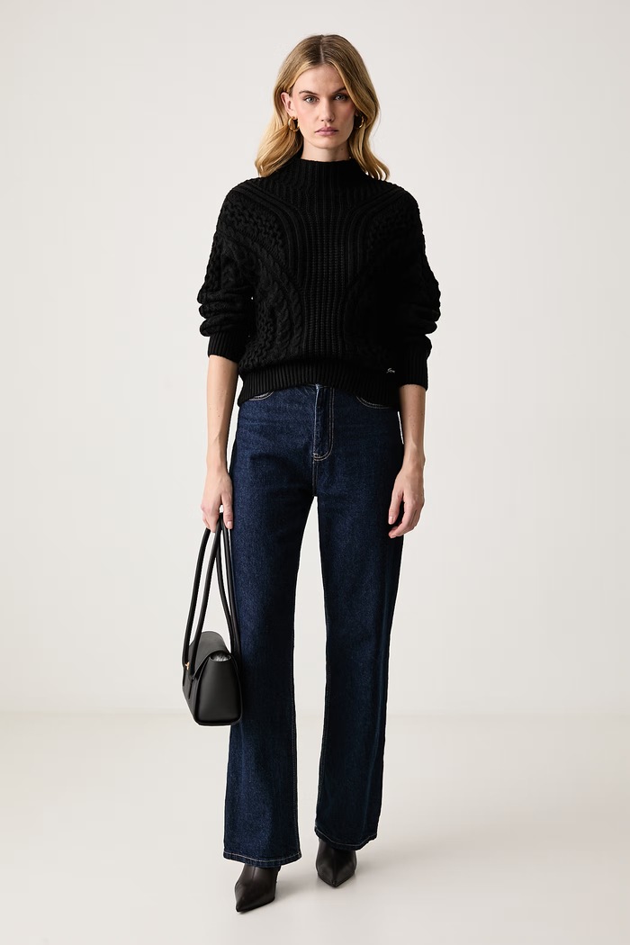 Guess Sveter dámsky s viskózou JESSIE W6BR45.Z1444 čierna AW26