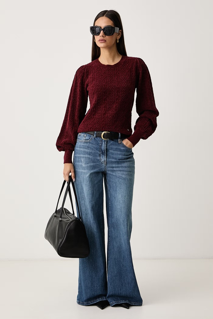 Guess Sweter damski JOANNA W6BR44.Z1441 bordowy AW26
