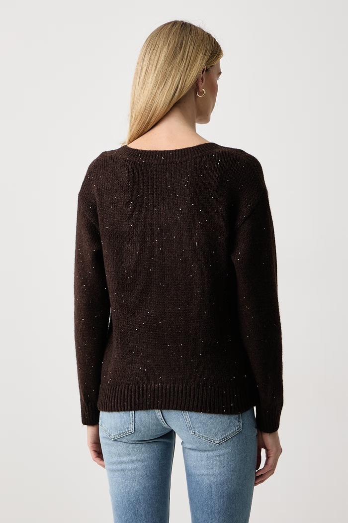 Odzież Guess Sweter damski z dodatkiem wełny JOLENE W6BR42.Z1438 brązowy