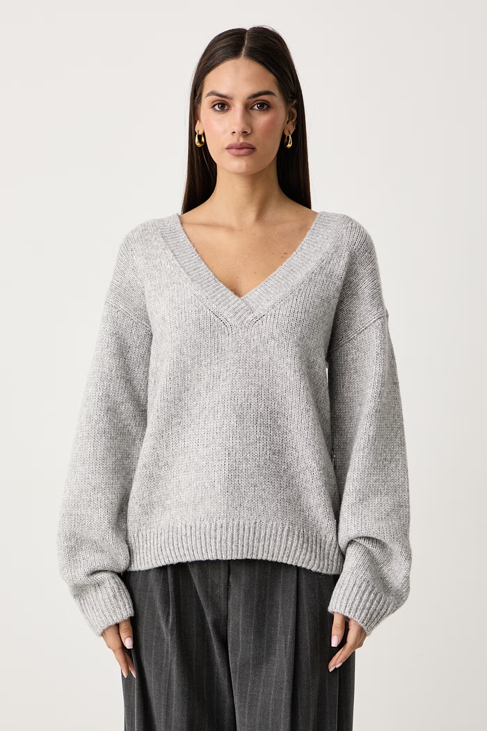 Guess Pulover ženski z dodatkom volne JOLENE siva W6BR42.Z1438