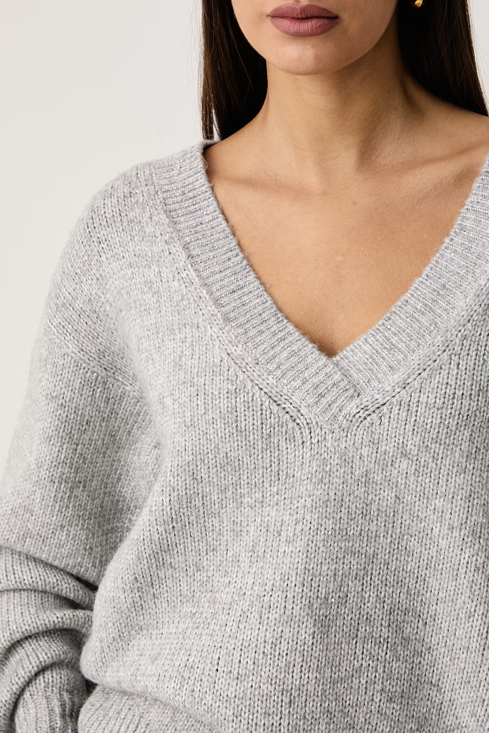 Pulover ženski z dodatkom volne JOLENE Guess W6BR42.Z1438 siva