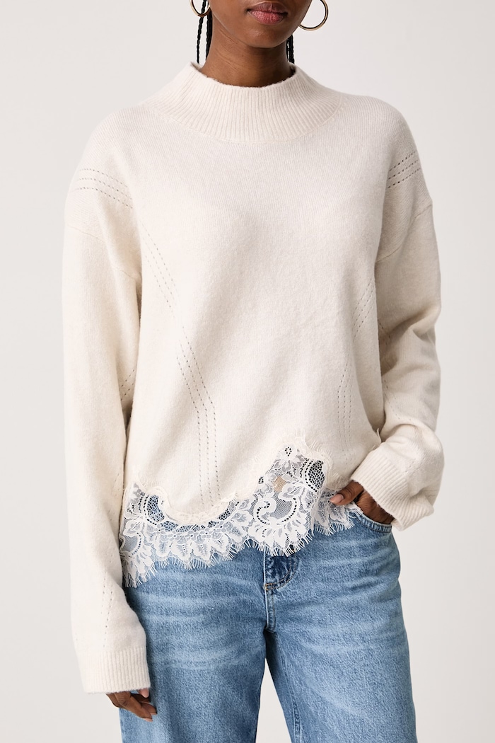 Sweter damski z wełną HAYDEN Guess W6BR38.Z1433 beżowy