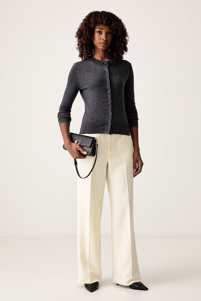 Guess Kardigan za žene od merino vune PRISCILLA W6BR32.Z1425 siva AW26