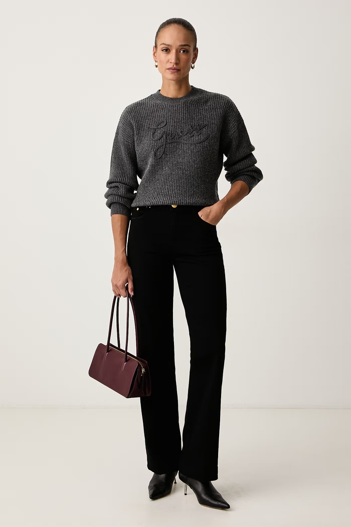 Guess Пуловер дамски с добавена вълна FAITH W6BR27.Z1409 сив AW26