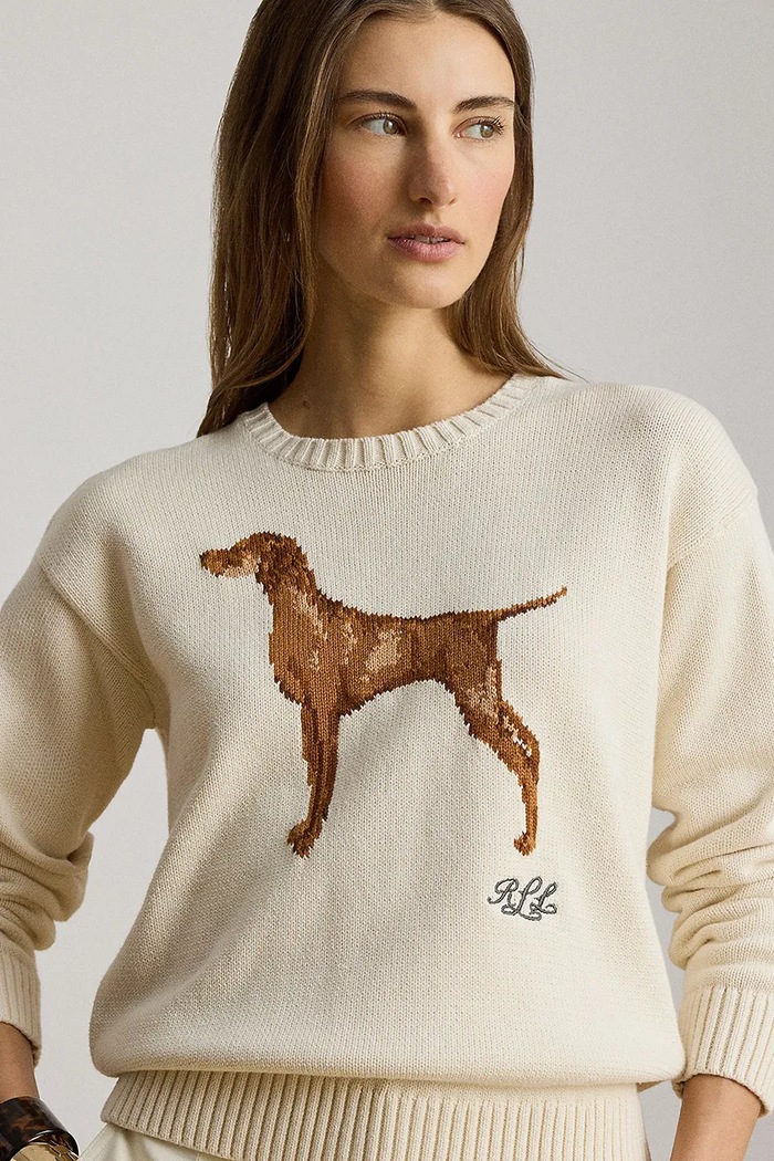 Lauren Ralph Lauren sweter damski bawełniany beżowy 200P14120