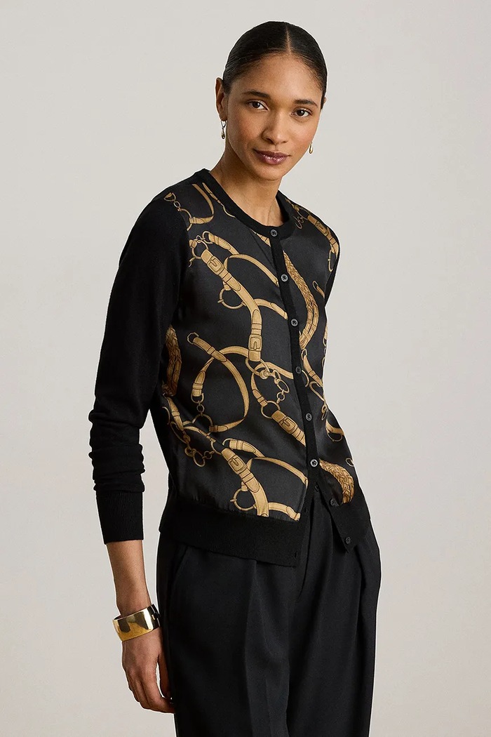 Lauren Ralph Lauren kardigan damski czarny 200P13977