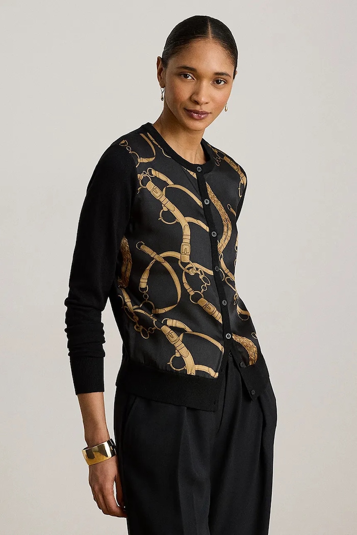 Lauren Ralph Lauren kardigan damski czarny 200P13977