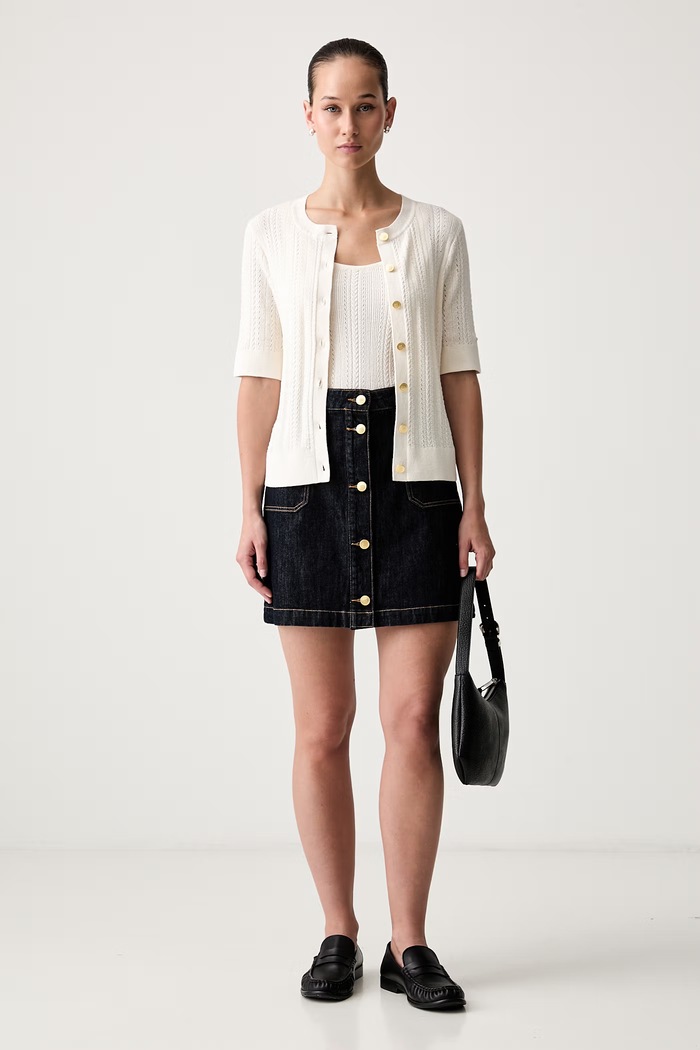 Tommy Hilfiger kardigan dámský s bavlnou WW0WW50070 béžová AW26