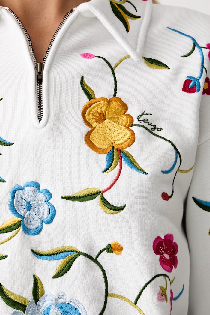 Kenzo bluza damska bawełniana FG62SW5504MJ biały