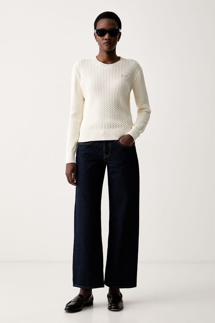 Kenzo sweter damski z wełną FG62PU7623LK beżowy AW26