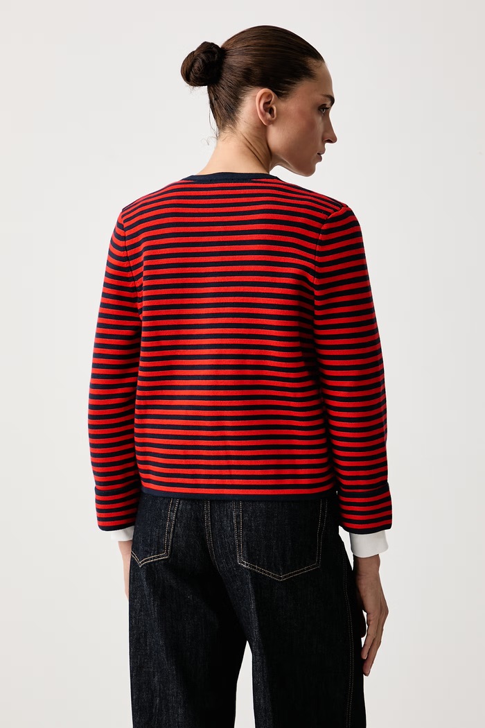 Odzież Tommy Hilfiger Kardigan damski bawełniany WW0WW50088 czerwony