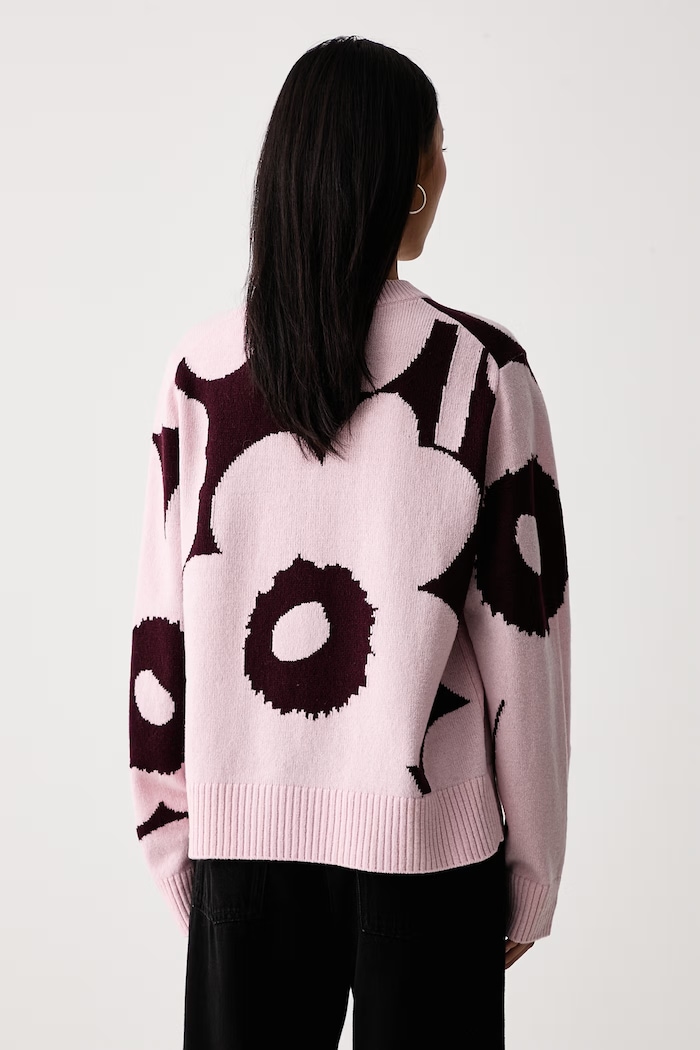 Odzież Marimekko Sweter damski wełniany 095727 różowy