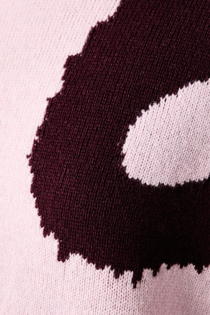 Sweter damski wełniany Marimekko różowy 095727
