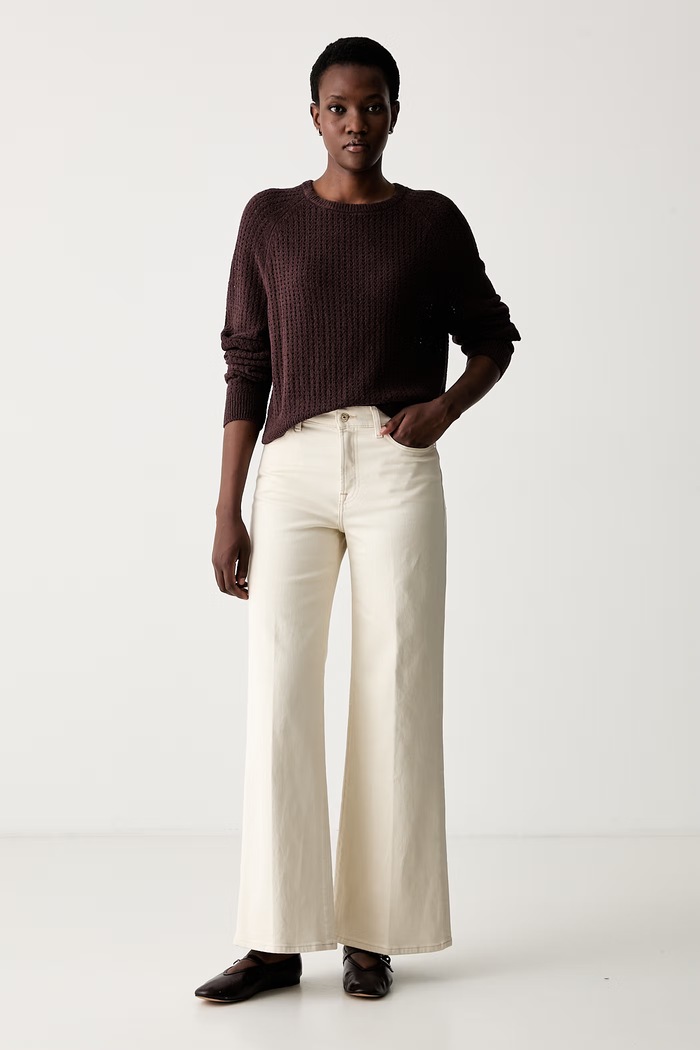 Marc O'Polo sweter damski z bawełną 5000010044 bordowy AW26