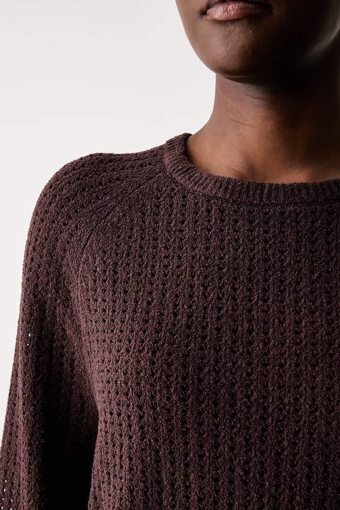 Marc O'Polo sweter damski z bawełną 5000010044 bordowy