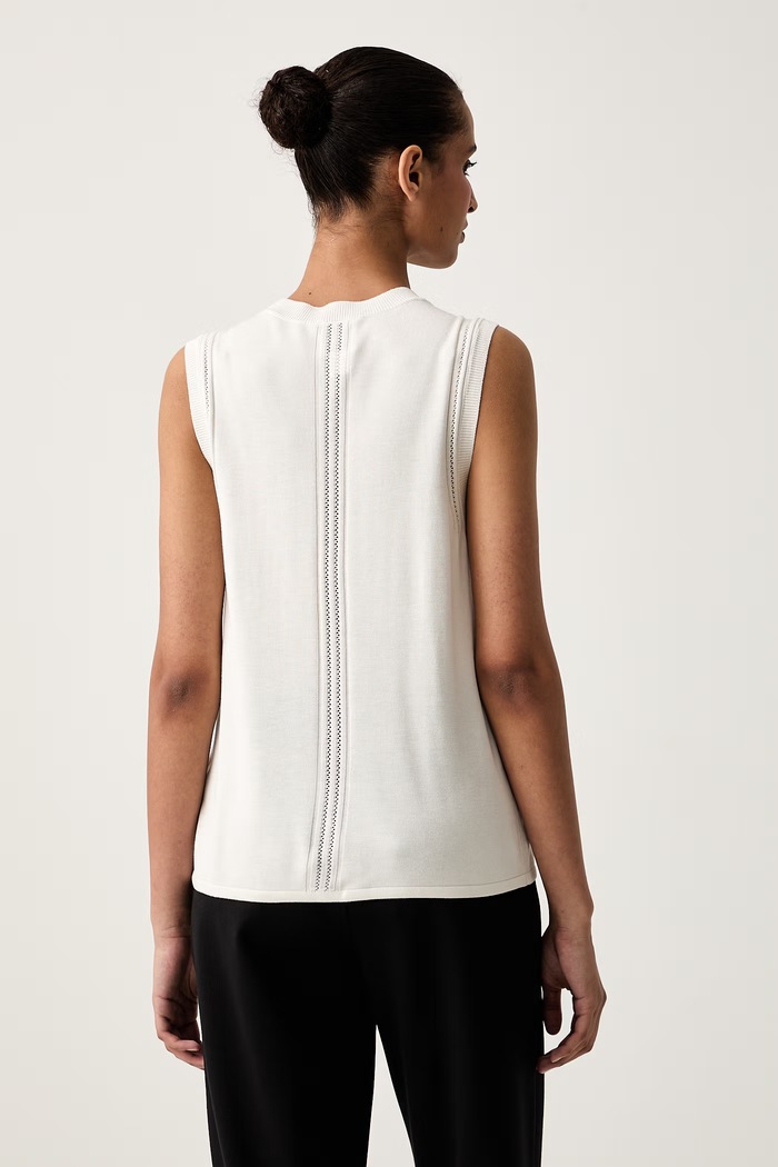 Oblečenie Calvin Klein úpletový top dámsky s viskózou LV044G310G béžová