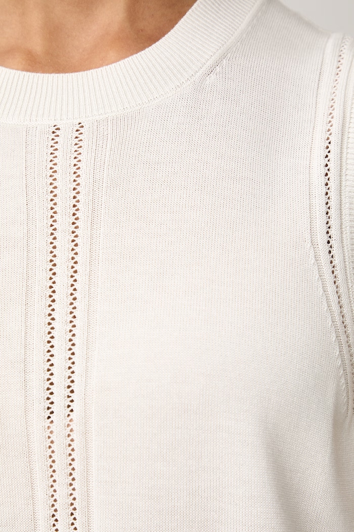 Calvin Klein úpletový top dámsky s viskózou LV044G310G béžová