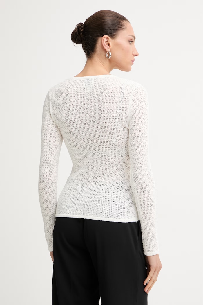 Odzież Calvin Klein sweter damski z bawełną LV044G304G beżowy