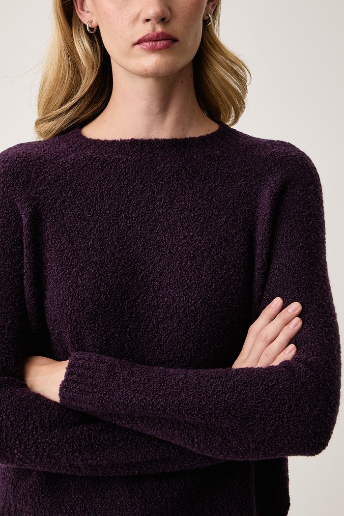 Sweter damski z wełną Febisana BOSS 50567052 fioletowy