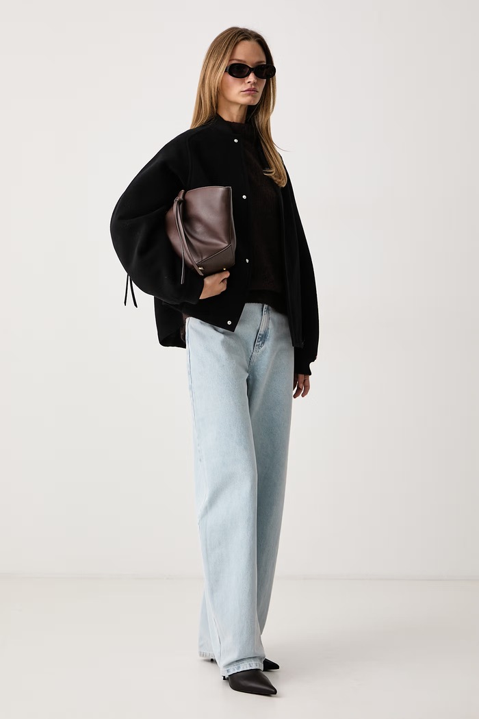 BOSS Пуловер дамски с вълна Fewena 50564438 кафяв AW26