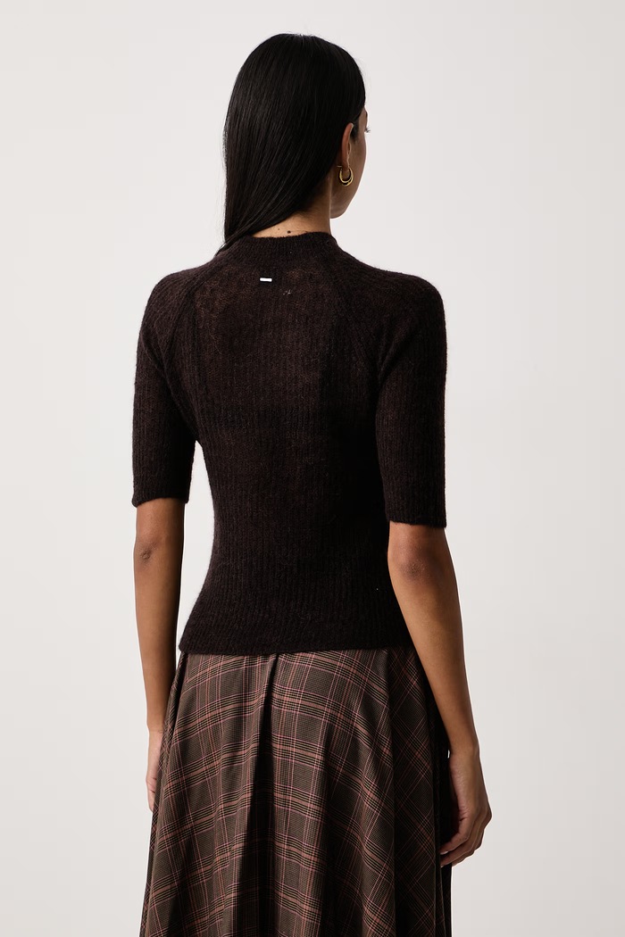 Odzież BOSS Sweter damski z wełną Fewe 50564437 brązowy