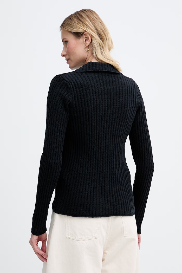 Odzież DKNY kardigan damski bawełniany DJ6R0301 czarny