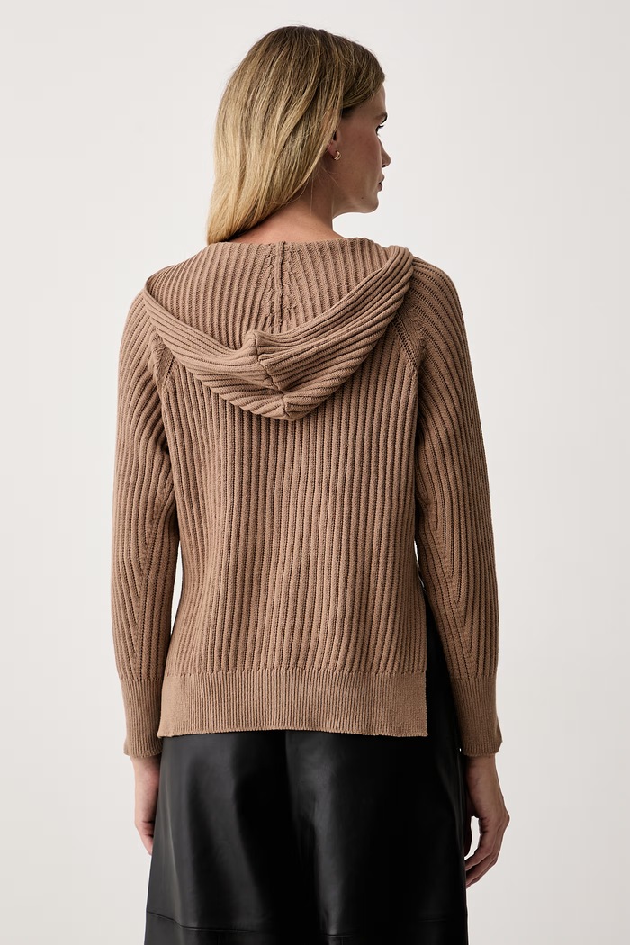 Odzież DKNY sweter damski bawełniany DJ6R0174 brązowy