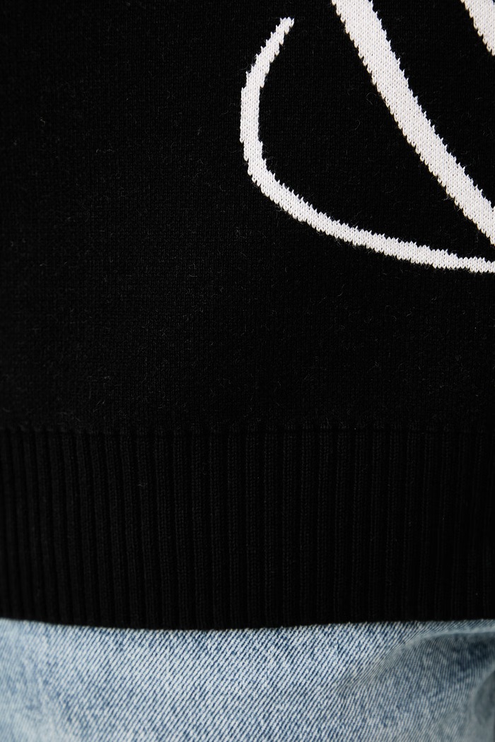 Sweter damski bawełniany Siennale HUGO czarny 50562692