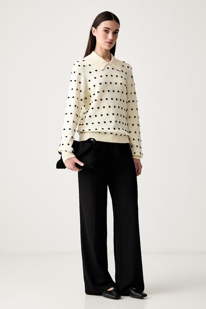 Stine Goya sweter damski z bawełną SG.PF26.K033.2386 beżowy AW26