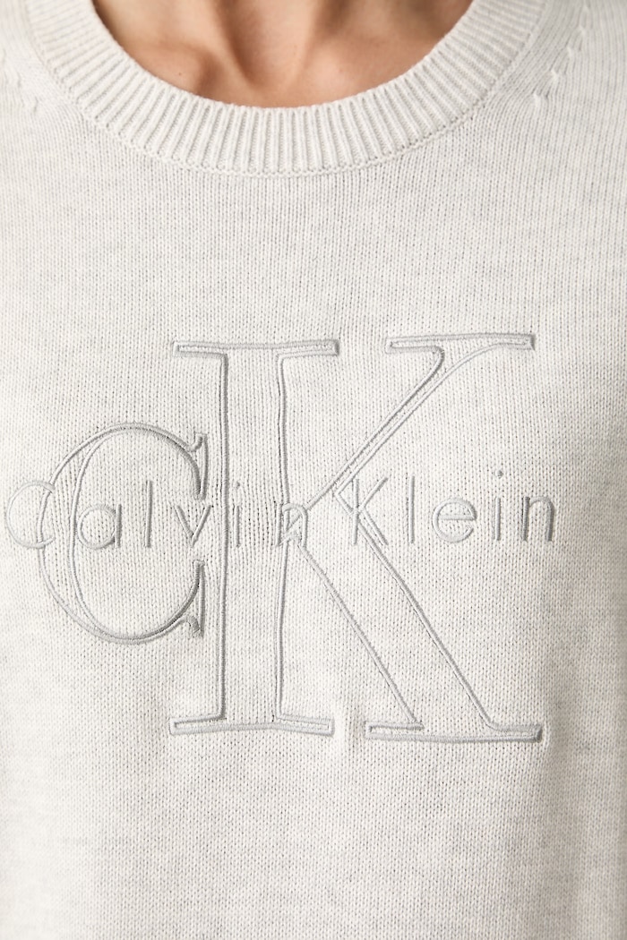 Calvin Klein Jeans pulover za žene od pamuka LV047G322G siva