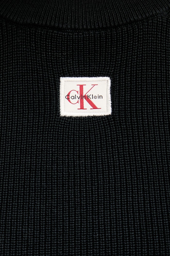 Calvin Klein Jeans sveter dámsky bavlnený LV047G309G čierna