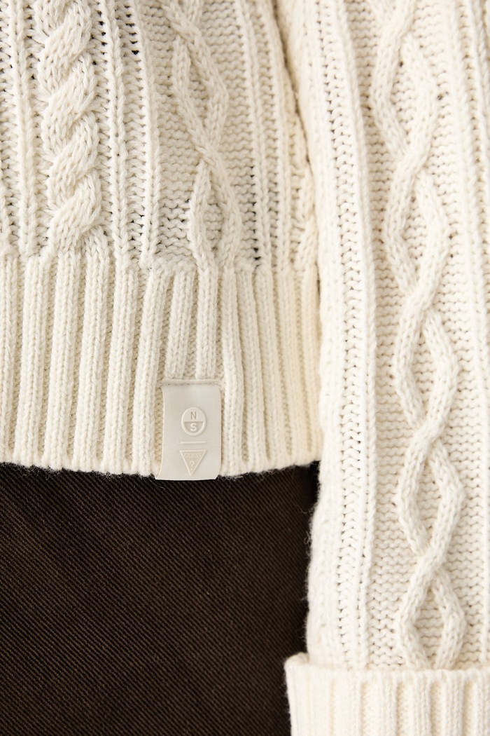 Guess sweter damski z dodatkiem wełny X NORTH SAILS W6YR45.Z1206 beżowy