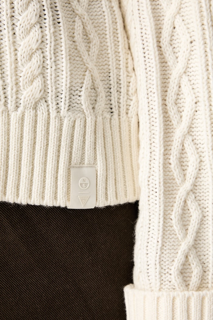 Guess sweter damski z dodatkiem wełny X NORTH SAILS W6YR45.Z1206 beżowy