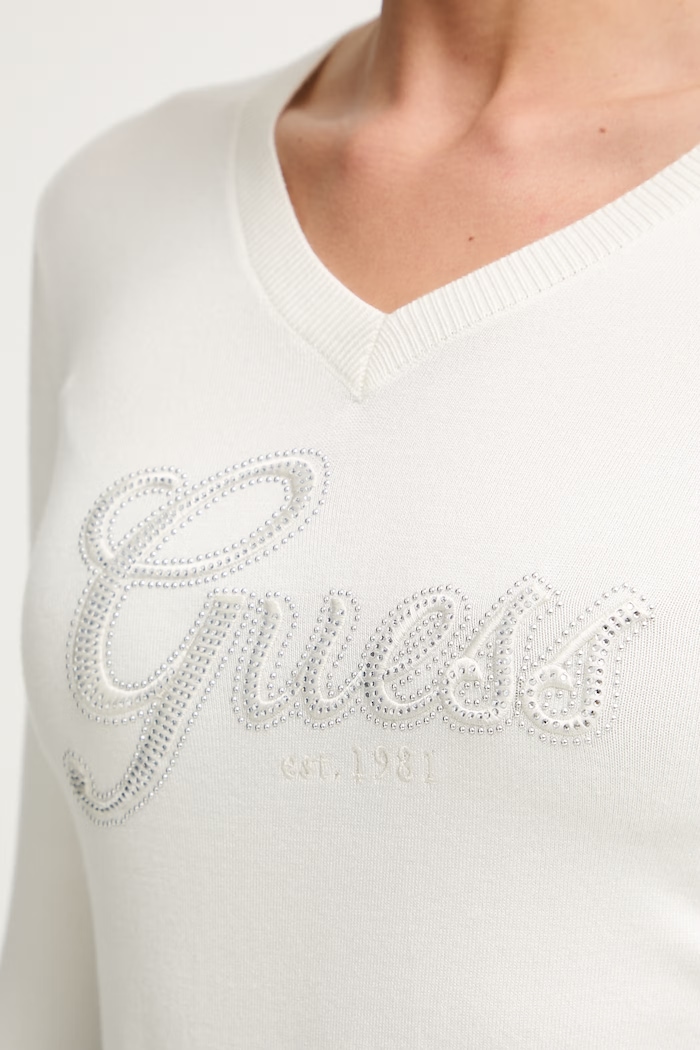 Guess pulóver női viszkózzal LENA W6YR29.Z0977 bézs